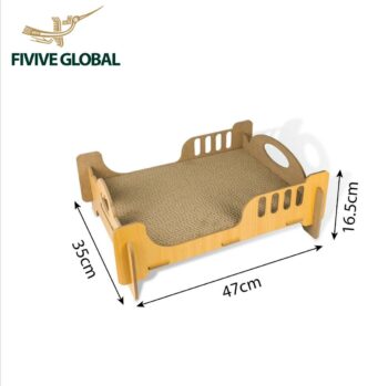 Wooden cat bed (47×35×16.5 cm)