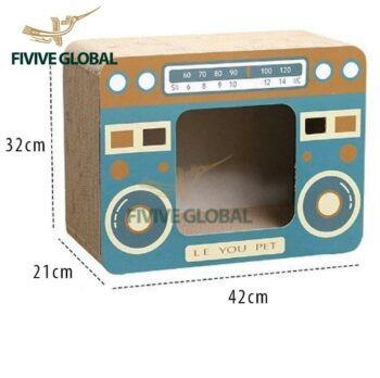 2-in-1 camera and radio scratcher (42×32×22 cm)