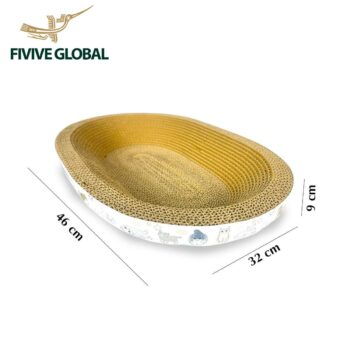 Ellipse-shaped bed scratcher (46×32×9 cm)