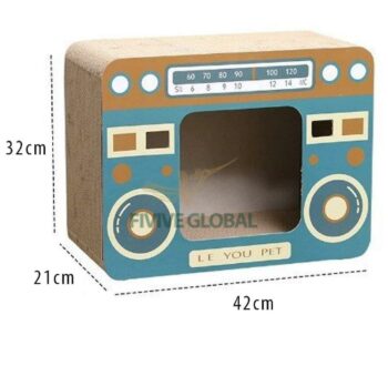 2-in-1 camera and radio scratcher (42×32×22 cm)