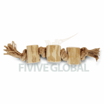 Triple Chew Log with Hemp Rope Toy