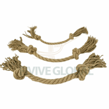 Two Knot Hemp Rope Toy