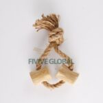 Wholesale Circle Coffee Tug Toy - Dog Tug of War Toys, Coffee Wood Rope Dog Toy, Manufacturing in Vietnam